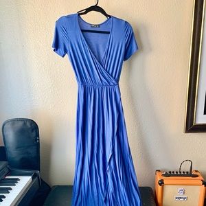 Small - Blue high low dress